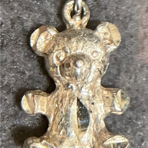 Vintage Sterling Silver Teddy Bear Charm, circa 1991